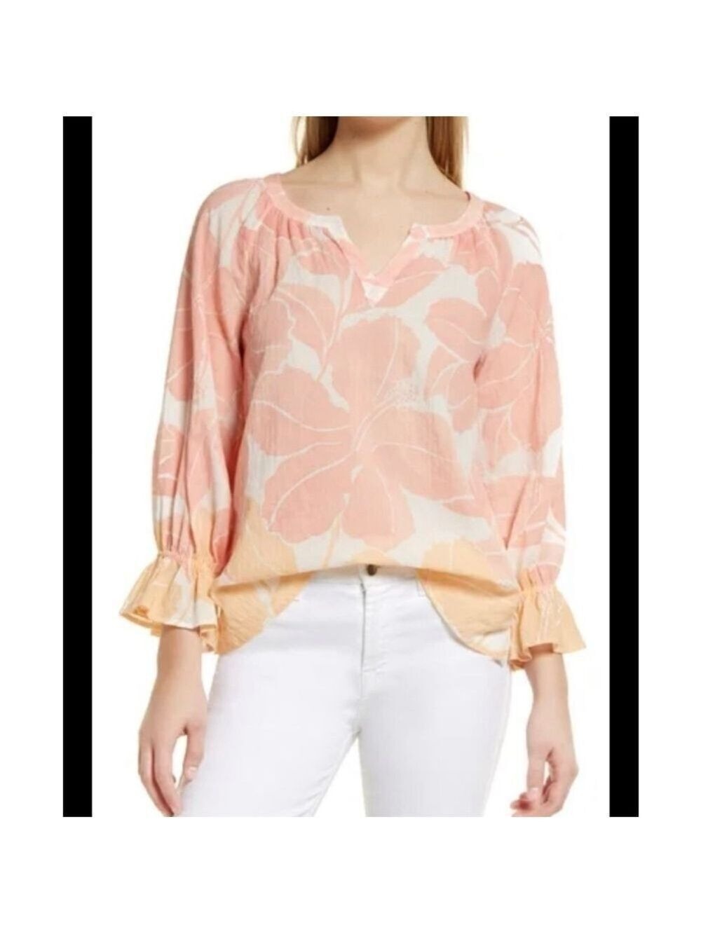Tommy Bahama Daybreak Hibiscus Top Size Medium